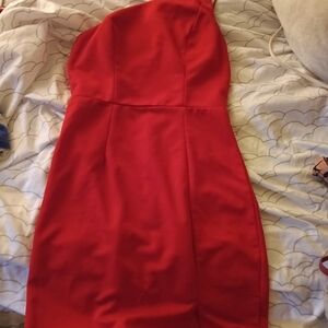 Princess Polly One Shoulder Red Dress